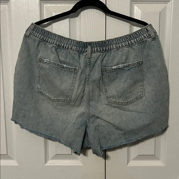 Aerie Light Blue Jean Shorts - Picture 3 of 3